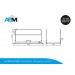 Dessin de la passerelle en aluminium avec des garde-corps et dimensions 2,30 x 1 mètre chez Alle Bouw Machines (ABM).