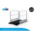 Passerelle en plastique/acier avec des garde-corps et dimensions 1,70 x 1 mètre chez Alle Bouw Machines (ABM).