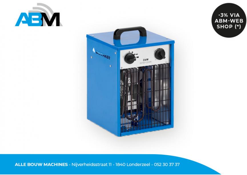 Elektrische verwarmer/bouwkachel DEH3 van Dryfast bij Alle Bouw Machines (ABM).