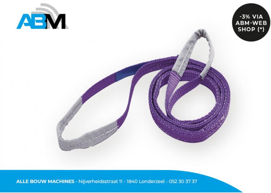 Elingue de levage avec une longueur de 4 mètres et une couleur violette de Solid Hand Tools chez Alle Bouw Machines (ABM).