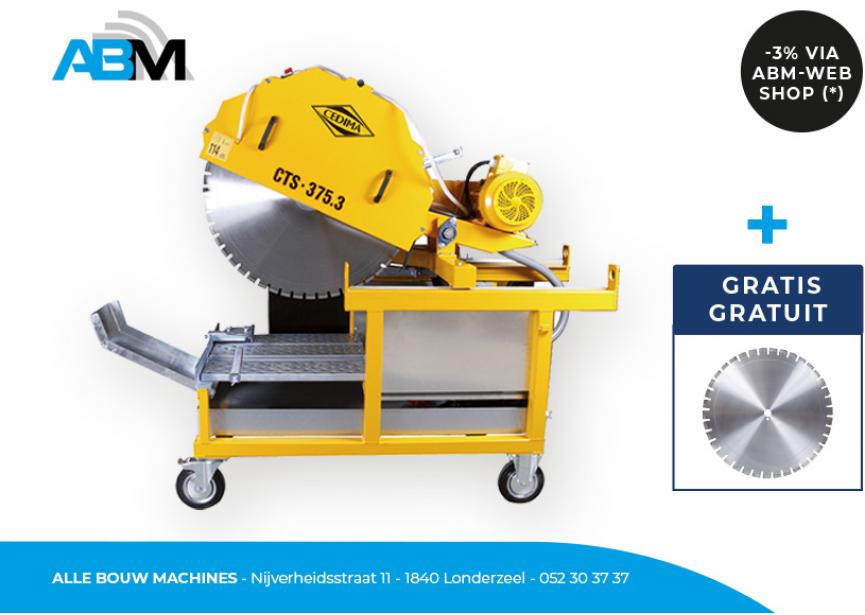 Elektrische steenzaagmachine CTS-375.3 met gratis diamantzaagblad 1.000 mm van Cedima bij Alle Bouw Machines (ABM).