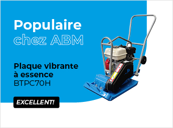 Plaque vibrante à essence BTPC70H de Beton Trowel chez Alle Bouw Machines (ABM).