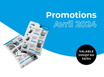 Promotions mensuelles d'Avril 2024 chez Alle Bouw Machines (ABM).