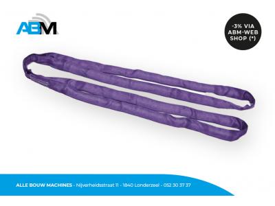 Polyester rondstrop Duplix 40 mm x 1 meter met paarse kleur van Solid bij Alle Bouw Machines (ABM).