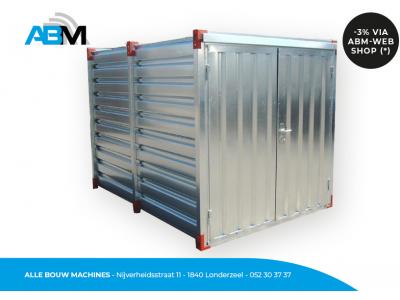 Materiaalcontainer Macon 4 x 2,2 x 2,2 meter bij Alle Bouw Machines (ABM).