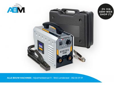 Inverterlasmachine Gystec 180 LA met kunststof koffer van Contimac bij Alle Bouw Machines (ABM). Inverterlasmachine Gystec 180 LA met kunststof koffer van Contimac bij Alle Bouw Machines (ABM).