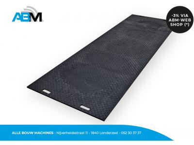 Kunststof oprijplaat 300 x 100 x 1,50 cm 45 ton bij Alle Bouw Machines (ABM).