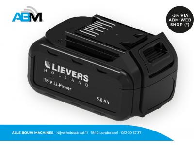 Batterie li-ion 18V pour P18Li/K150Li/HAL200Li de Lievers chez Alle Bouw Machines (ABM).