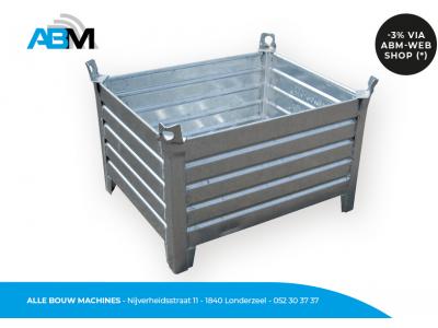 Bac d'empilage galvanisé WBH13 100 x 80 x 60 cm chez Alle Bouw Machines (ABM).