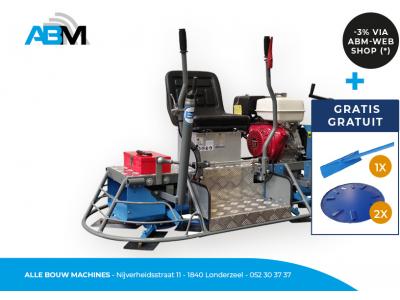 Truelle mécanique double à essence BT750L avec épandeur à béton en aluminium Texas Placer et 2x plateaux de surfaçage ⌀ 75 cm gratuits de Beton Trowel chez Alle Bouw Machines (ABM). Truelle mécanique double à essence BT750L avec épandeur à béton en aluminium Texas Placer et 2x plateaux de surfaçage ⌀ 75 cm gratuits de Beton Trowel chez Alle Bouw Machines (ABM).