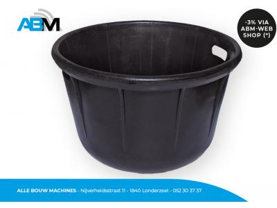 Cuve à mortier en caoutchouc vulcanisé 45 litres en noire de Solid chez Alle Bouw Machines (ABM).