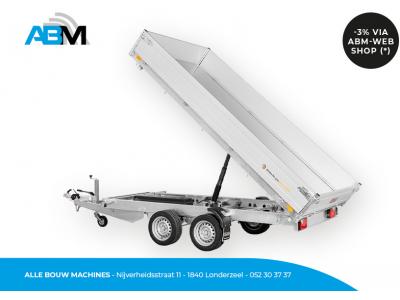 Aanhangwagen K3 356 184 3500 2 met kippende laadvloer van Saris bij Alle Bouw Machines (ABM).