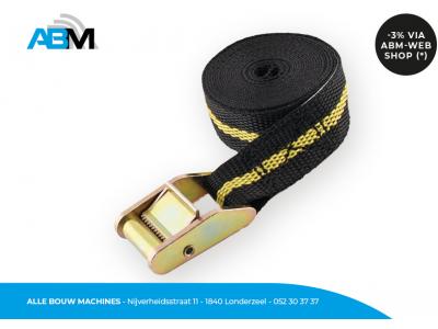 Sjorband met klemgesp 25 mm x 5 meter van Solid bij Alle Bouw Machines (ABM).