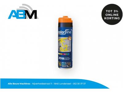 Markeerspray X9M met inhoud 500 ml en kleur wit van Colorline bij Alle Bouw Machines (ABM).