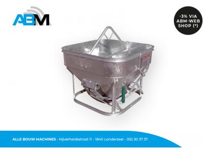 Staande vultrechter met inhoud 210 liter van Premet bij Alle Bouw Machines (ABM).