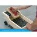 Bac de lavage Pulirapid avec éponge à main Sweepex de Raimondi chez Alle Bouw Machines (ABM).