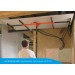 Platenlift Levpano II van Mondelin bij Alle Bouw Machines (ABM) wordt gebruikt om een horizontale gyprocplaat te plaatsen.