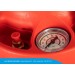 Detail van de stalen druksproeier Ferrox Plus 10 liter van Mesto bij Alle Bouw Machines (ABM).