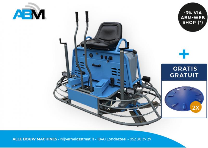Truelle mécanique double à essence BT900H avec 2x plateaux de surfaçage ⌀ 90 cm gratuits de Beton Trowel chez Alle Bouw Machines (ABM). 