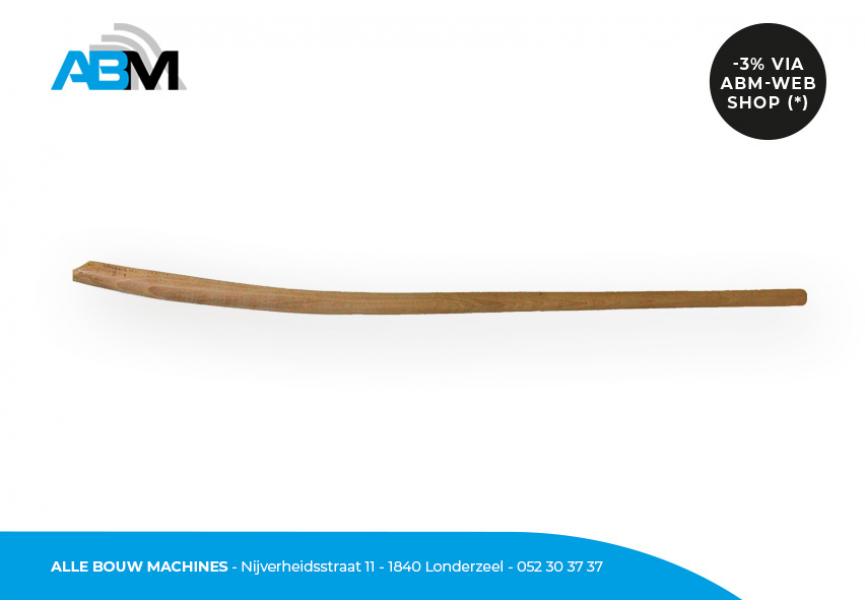Gebogen hardhouten schopsteel 130 cm van Solid bij Alle Bouw Machines (ABM).