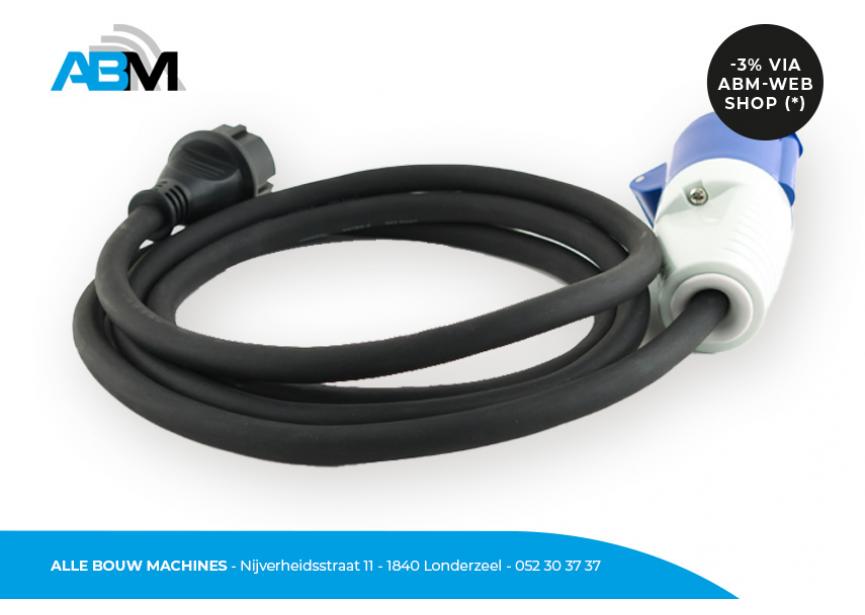 Vue arrière de la rallonge CEE LM 44102 2 mètres de Lumx chez Alle Bouw Machines (ABM).