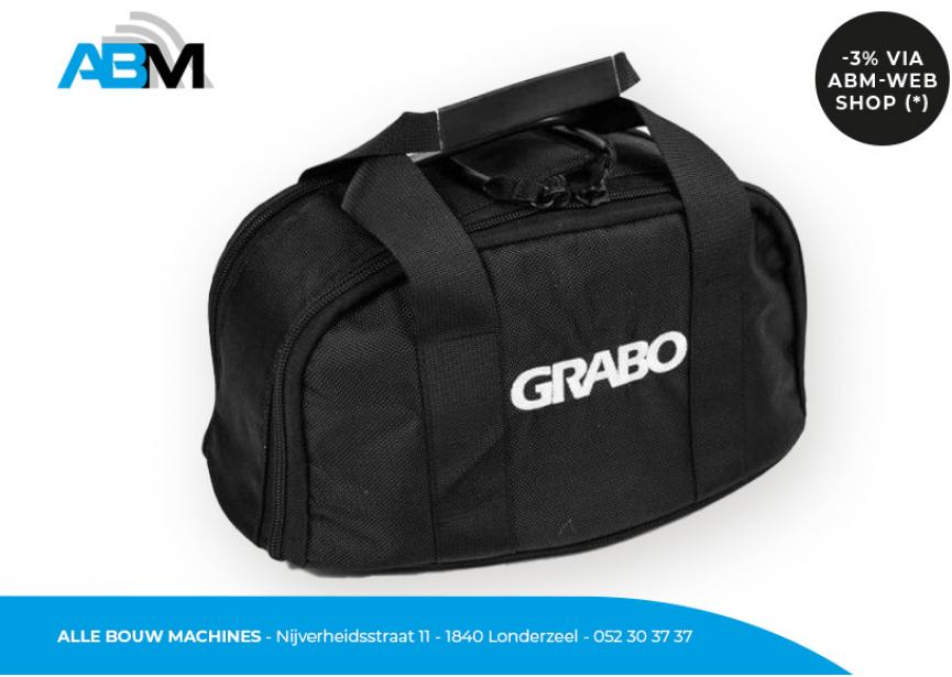 Canvas draagtas van Grabo bij Alle Bouw Machines (ABM).