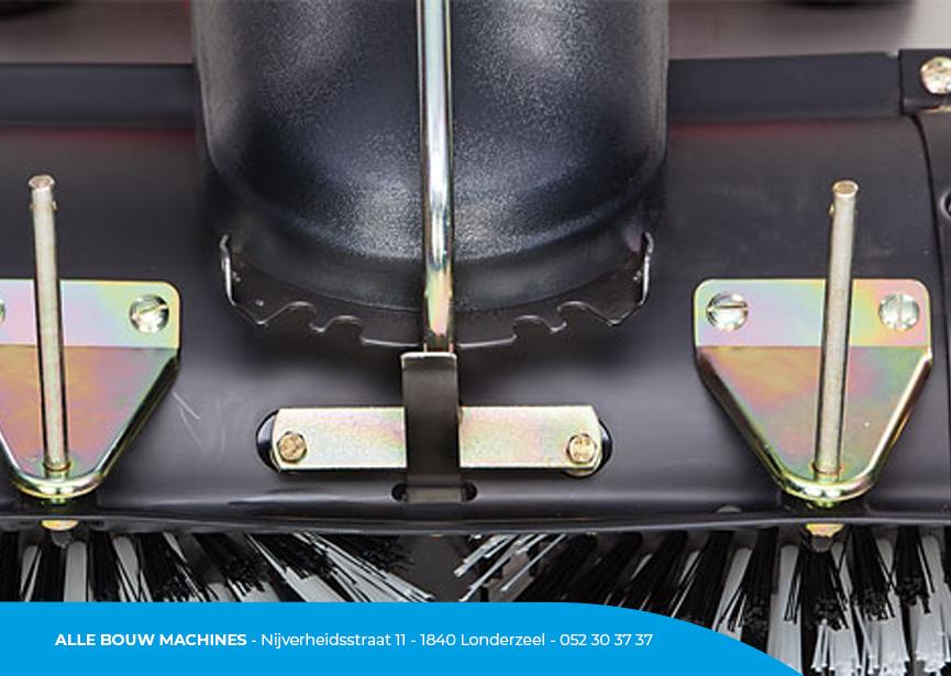 Veegmachine/borstelmachine TK36 Pro van Tielbürger bij Alle Bouw Machines (ABM) met instelbare borsteldruk.