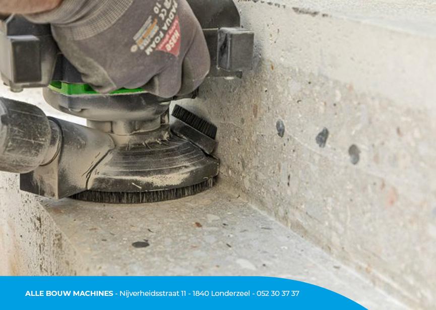 Betonslijpmachine EBS 1802 van Eibenstock bij Alle Bouw Machines (ABM) wordt gebruikt om beton te schuren.