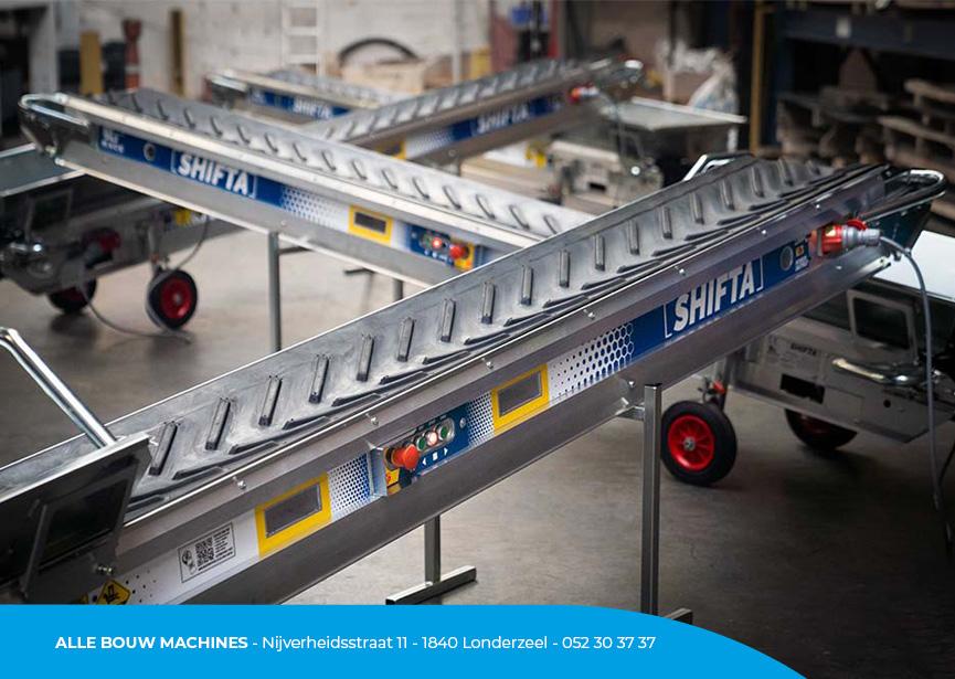 Transportband Shifta met lengte 4 meter van Mace Industries bij Alle Bouw Machines (ABM) in detail.