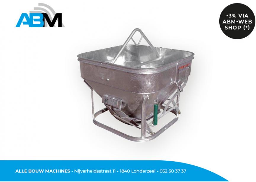 Staande vultrechter met inhoud 210 liter van Premet bij Alle Bouw Machines (ABM).