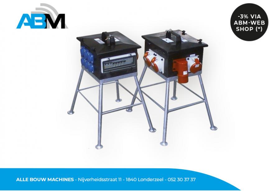 Boîte de distribution électrique Multipower 3E d'Elektromaat chez Alle Bouw Machines (ABM).