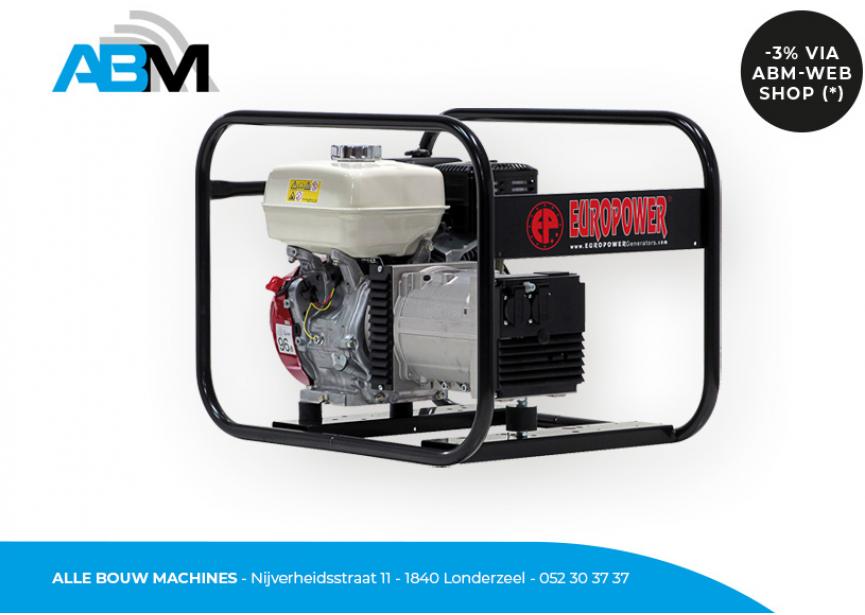 Stroomgroep EP4100 van E-Power bij Alle Bouw Machines (ABM).