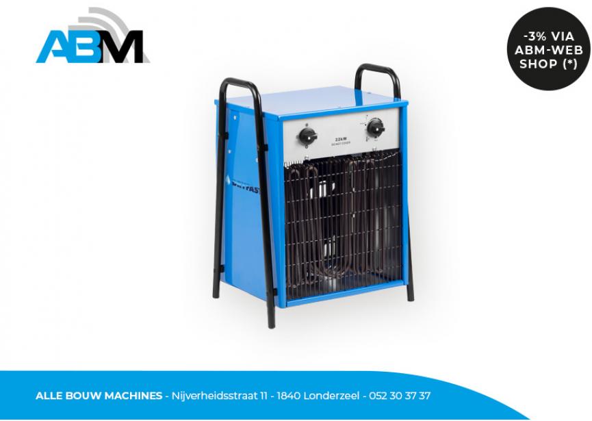 Chauffage/poêle de chantier électrique DEH22 de Dryfast chez Alle Bouw Machines (ABM).