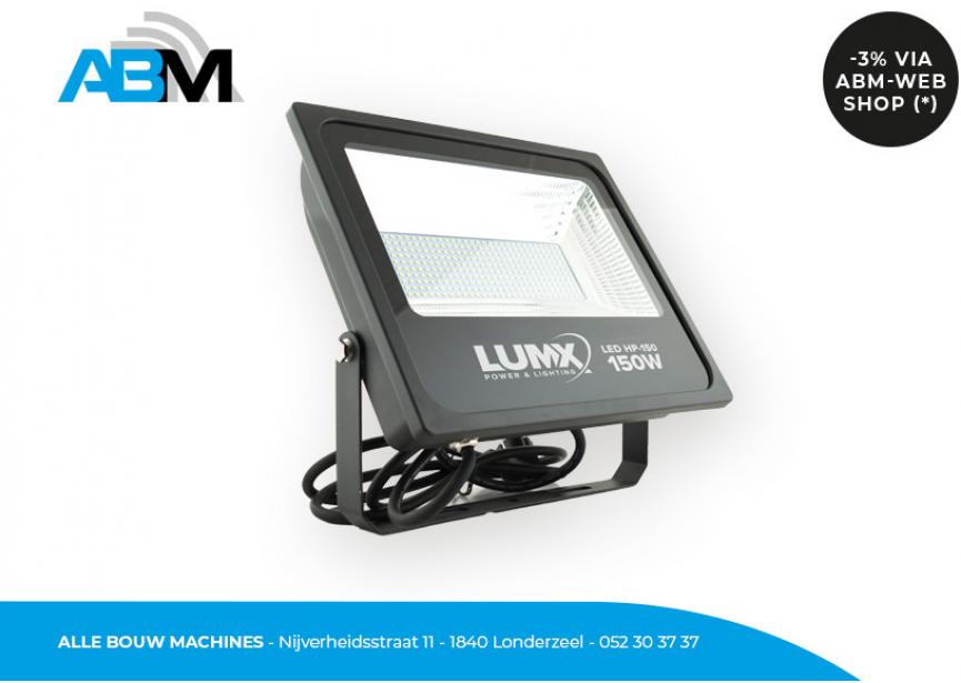 Lampe de chantier HP-150 de Lumx chez Alle Bouw Machines (ABM).
