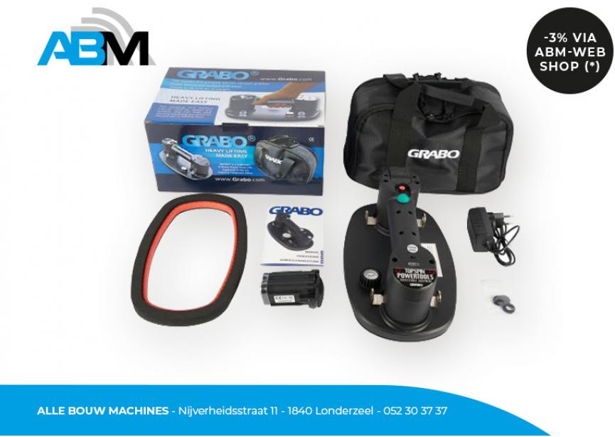 Handvacuümzuiger Nemo Grabo Plus (+) met handleiding, accu, lader, afdichtingsring en draagtas van Nemo Grabo bij Alle Bouw Machines (ABM).