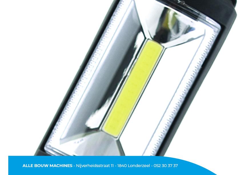 COB-LED van de accu LED zaklamp LED Duo Grip van Lumx bij Alle Bouw Machines (ABM).