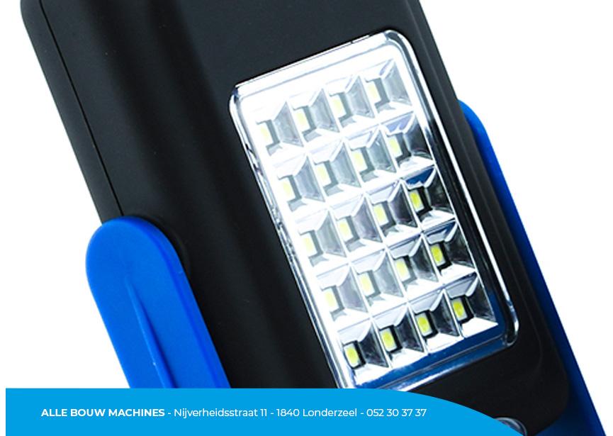 LED SMD de la lampe torche Duo LED de Lumx chez Alle Bouw Machines (ABM).