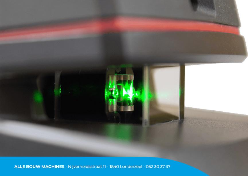 Diode vert du laser à lignes croisées CL202G de Levelfix chez Alle Bouw Machines (ABM).