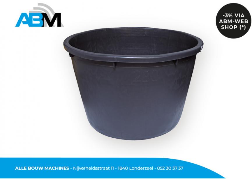 Cuve à mortier en polyethylène avec une capacité de 230 litres et une forme ronde de Solid Hand Tools chez Alle Bouw Machines (ABM).